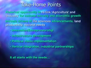 Take-Home Points