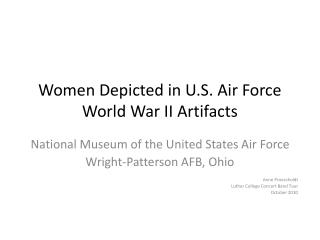 Women Depicted in U.S. Air Force World War II Artifacts