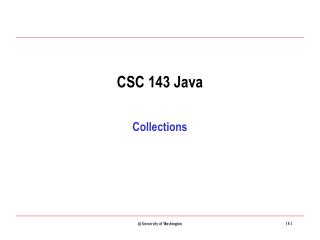 CSC 143 Java