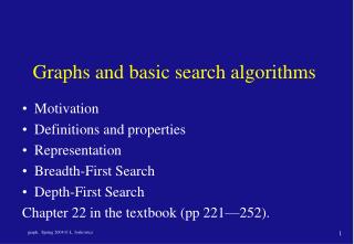 Graphs and basic search algorithms