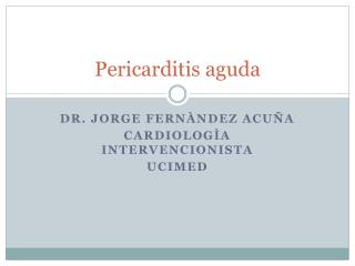 Pericarditis aguda