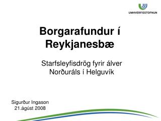 Borgarafundur í Reykjanesbæ