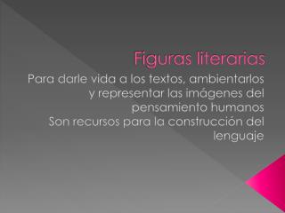 Figuras literarias
