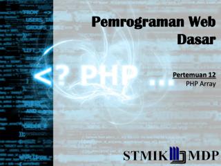 Pemrograman Web Dasar