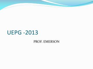 UEPG -2013