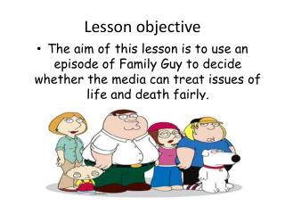 Lesson objective