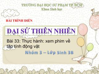 Nhóm 3 – Lớp Sinh 3B