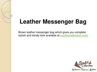 Leather Messenger Bag