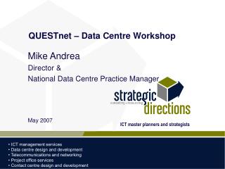 QUESTnet – Data Centre Workshop