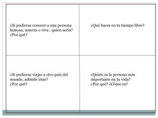 ¿Qué haces en tu tiempo libre?