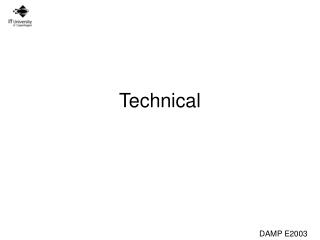 Technical