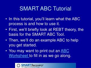 SMART ABC Tutorial