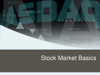 Stock Market Basics