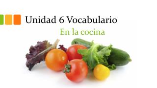 Unidad 6 Vocabulario