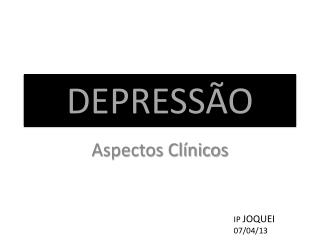 DEPRESSÃO