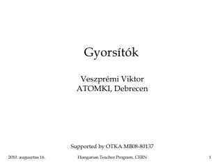 Gyorsítók