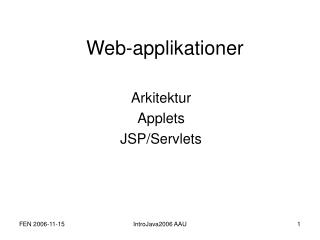 Web-applikationer