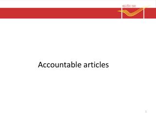 Accountable articles