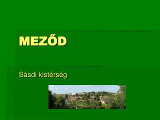 MEZŐD