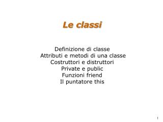 Cos’è un oggetto ?