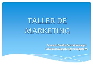 TALLER DE MARKETING