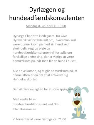 Dyrlægen og hundeadfærdskonsulenten