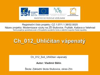 Ch_012_Uhličitan vápenatý