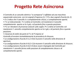 Progetto Rete Asincrona