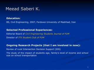 Meead Saberi K.