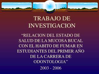 TRABAJO DE INVESTIGACION