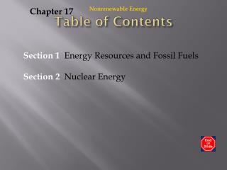 Table of Contents