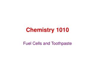 Chemistry 1010