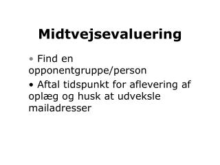 Midtvejsevaluering