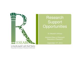 Research Support Opportunities