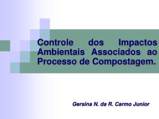 Gersina N. da R. Carmo Junior