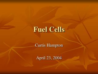 Fuel Cells