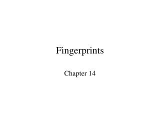 Fingerprints