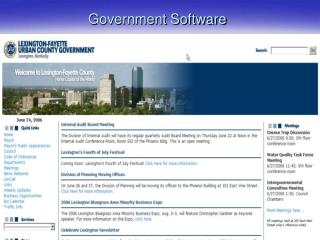 Government Software