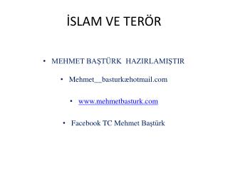 İSLAM VE TERÖR