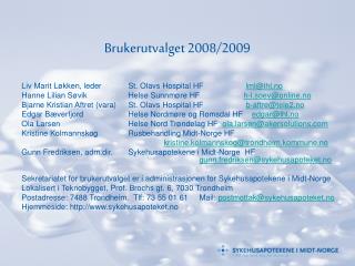 Brukerutvalget 2008/2009