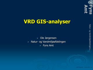 VRD GIS-analyser