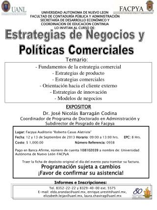 Informes e Inscripciones: