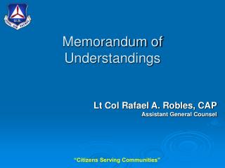Memorandum of Understandings