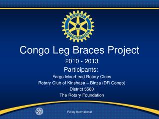 Congo Leg Braces Project