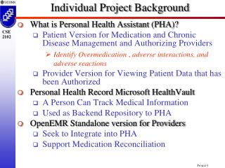 Individual Project Background