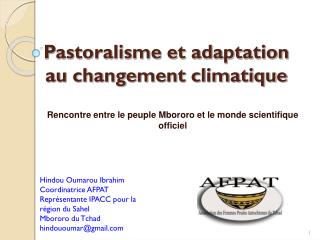 Pastoralisme et adaptation au changement climatique