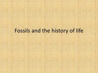 Fossils and the history of life