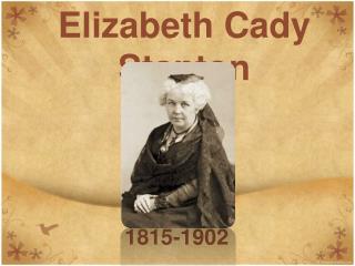 Elizabeth Cady Stanton