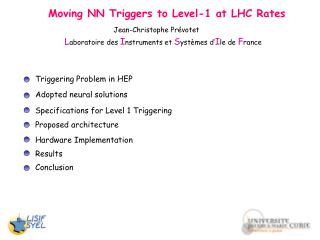   Moving NN Triggers to Level-1 at LHC Rates