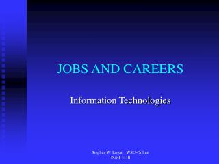 JOBS AND CAREERS